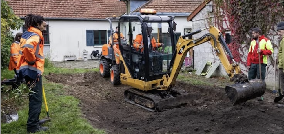 Nouvelle mare dans le centre horticole de montreuil